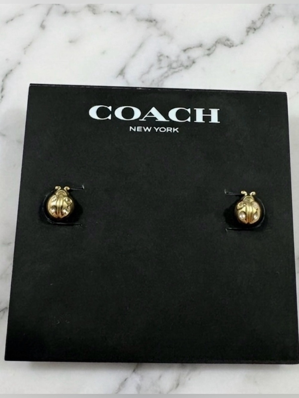 Coach Ladybug Stud Earrings